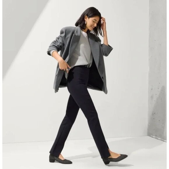 Rothys High Point Black Star Studded Woven Black Silver metallic Slip On 10 - Picture 14 of 15